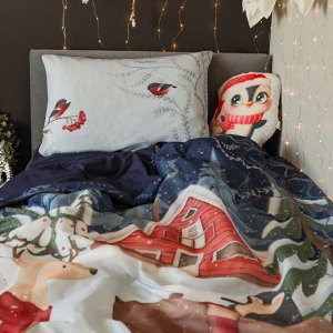 Постельное бельё «"Этель"» 1,5 Christmas night 143х215 см, 150х214 см, 50х70 см -1 шт, 100% хлопок, бязь