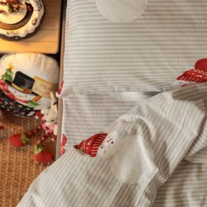 Постельное бельё "Этель" 1,5 сп «Снеговики», 143х215 см, 150х214 см, 50х70 см -1 штука, 100 % хлопок, бязь