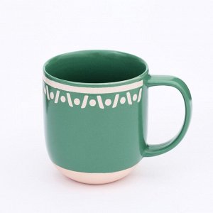Кружка керамическая Dolce Ceramo. «Орнамент», 400 мл