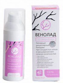 Венолад со Зверобоем. При сосудистых сеточках