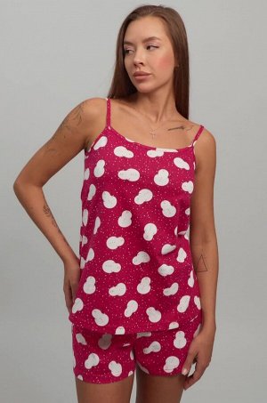 Женская новогодняя пижама с шортами Happyfox