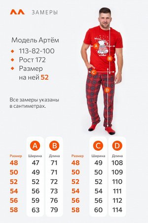 Мужская новогодняя пижама Happyfox