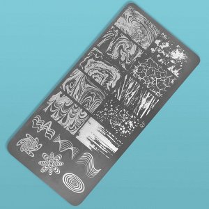 Пластина для стемпинга металлическая «Узор», 12 ? 6 см