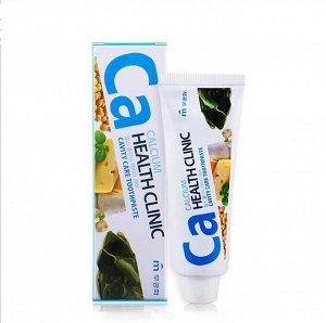 Зубная паста «Calcium Health Clinic» с кальцием для профилактики кариеса 100 г (коробка) / 40