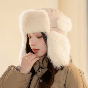 Шапка ушанка женская