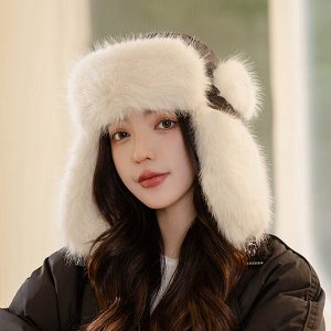 Шапка ушанка женская
