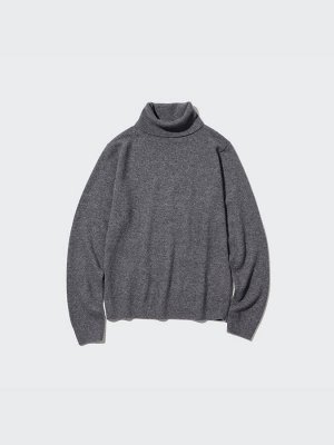 UNIQLO - кашемировый свитер с высоким воротником