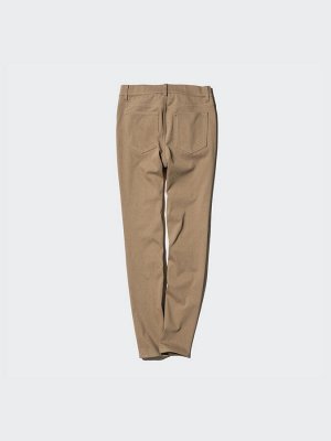 UNIQLO - ультраэластичные брюки джеггинсы, увеличенная длина - 09 BLACK