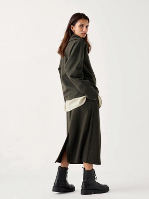 UNIQLO - расширяющаяся к низу юбка из ворсового джерси, укороченная