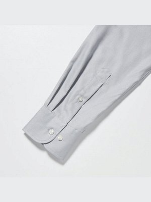 UNIQLO - оксфордская рубашка из тонкой ткани и с длинным рукавом для мужчин