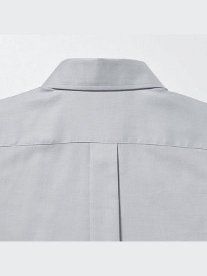 UNIQLO - оксфордская рубашка из тонкой ткани и с длинным рукавом для мужчин