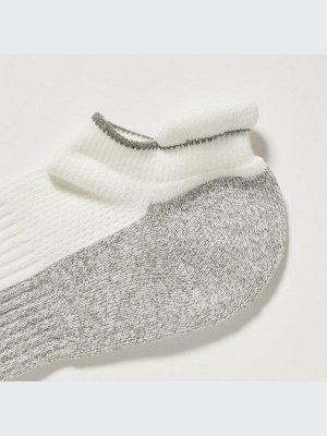 UNIQLO - спортивные короткие носки с сетчатой структурой и с защитой от волдырей - 09 BLACK