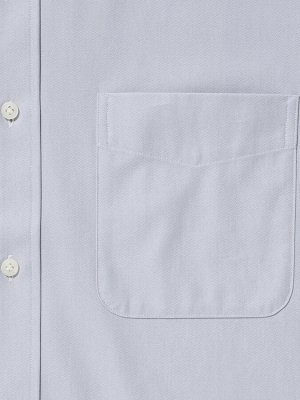 UNIQLO - деловая рубашка из хлопка с коротким рукавом - 64 BLUE