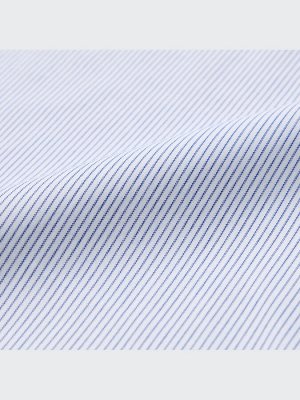 UNIQLO - деловая рубашка с коротким рукавом в полоску - 63 BLUE