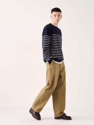 UNIQLO - трикотажный свитер Milano в полоску - 69 NAVY
