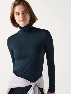 UNIQLO Heattech - тонкая термо-кофта с длинным рукавом - 69 NAVY