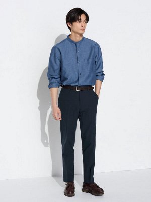 UNIQLO - легкие классические брюки до щиколотки - 69 NAVY