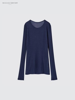 UNIQLO х Princess Tam Tam - тонкий термо-лонгслив из материала Heattech с кашемиром