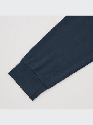 UNIQLO Heattech  - мужская термо-кофта с круглым вырезом