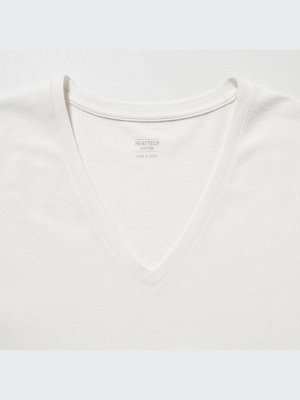 UNIQLO Extra Warm Heattech - теплая термо-кофта с V-образным вырезом