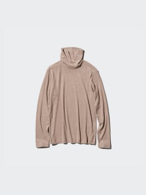 UNIQLO Heattech - тонкая термо-водолазка на флисе - 12 PINK