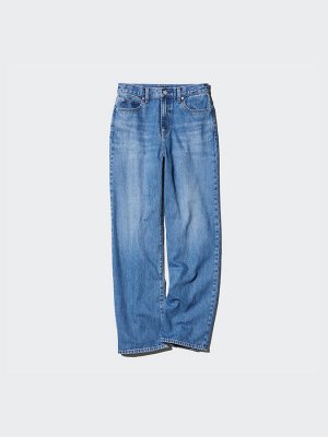 UNIQLO — широкие прямые джинсы увеличенной длины - 05 GRAY