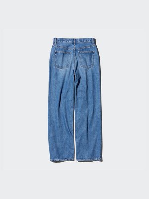 UNIQLO — широкие прямые джинсы увеличенной длины - 05 GRAY
