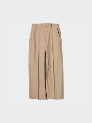 UNIQLO — широкие брюки-чиносы с узкой посадкой на талии