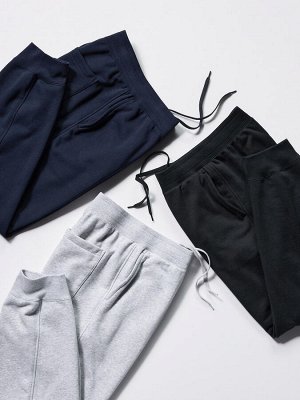 UNIQLO - хлопковые спортивные штаны 68-74 см - 08 DARKGRAY