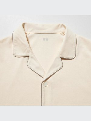 UNIQLO AIRism - однотонная хлопковая пижама - 33 KHAKI