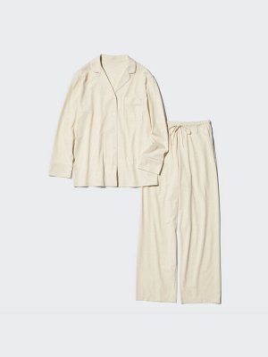 UNIQLO AIRism - женская однотонная пижама из хлопка -  69 NAVY