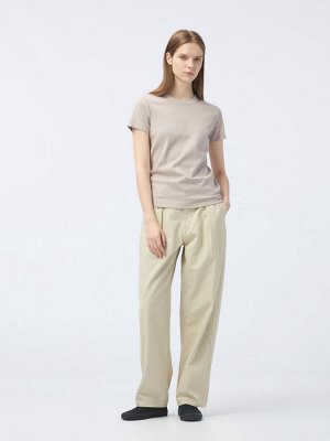 UNIQLO - футболка стандартного кроя с круглым вырезом - 30 NATURAL