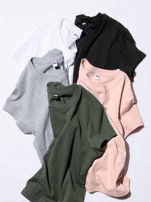 UNIQLO - базовая женская футболка - 00 WHITE