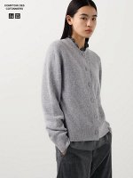 UNIQLO Comptoir des Cotonniers - премиум-кардиган в рубчик из шерсти ягненка
