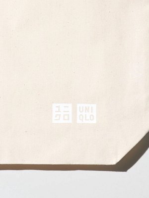 UNIQLO - хлопковый шоппер с лого UNIQLO