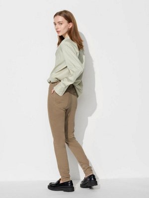 UNIQLO - ультраэластичные джеггинсы с задними карманами - 01 OFFWHITE