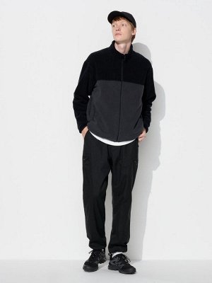 UNIQLO Heattech - тонкие термо-штаны на резинке, с боковыми карманами - 09 BLACK