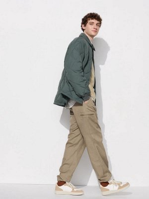 UNIQLO Heattech - тонкие термо-штаны на резинке, с боковыми карманами - 31 BEIGE
