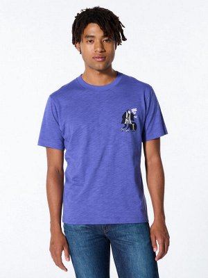 UNIQLO - хлопковая футболка Коллекция саке Кагатоби - 64 BLUE