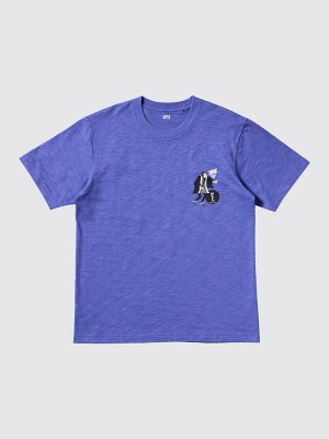 UNIQLO - хлопковая футболка Коллекция саке Кагатоби - 64 BLUE