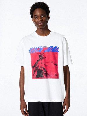 UNIQLO - хлопковая футболка Kenshi Yonezu Kick Back - 00 WHITE