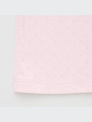 UNIQLO - комплект хлопковых однотонных футболок с узором для девочек (2 шт.)