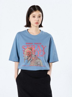 UNIQLO - хлопковая футболка Kenshi Yonezu Stray Sheep - 61 BLUE
