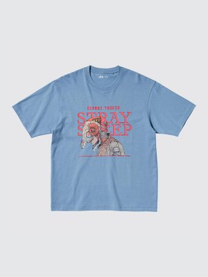 UNIQLO - хлопковая футболка Kenshi Yonezu Stray Sheep - 61 BLUE