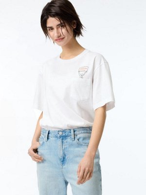 UNIQLO - хлопковая футболка PEACE FOR ALL Джейсон Поллан - 00 WHITE