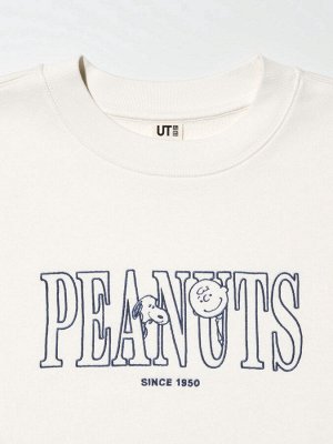 UNIQLO - хлопковый свитшот Peanuts - 01 OFF WHITE