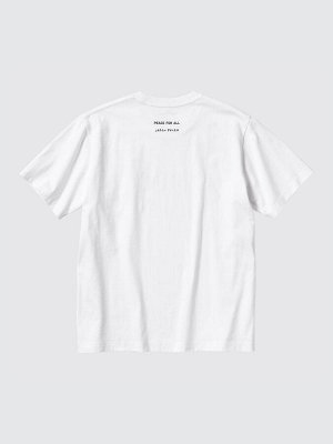 UNIQLO - хлопковая футболка PEACE FOR ALL Джейсон Поллан - 00 WHITE