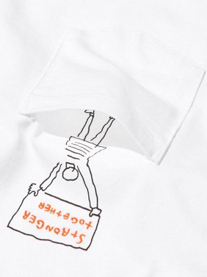 UNIQLO - хлопковая футболка PEACE FOR ALL Джейсон Поллан - 00 WHITE
