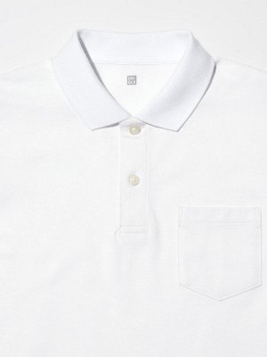 UNIQLO - детская рубашка-поло Dry Kanoko Pocketski с короткими рукавами