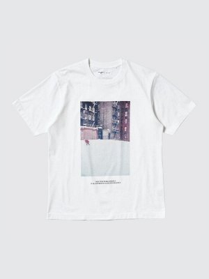 UNIQLO - хлопковая футболка PEACE FOR ALL Saul Leiter - 00 WHITE